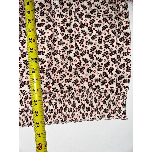 Torrid Textured Jersey Choker Neck Smocked Bottom Top Shirt Blouse 5X 28 NWT - Picture 5 of 10